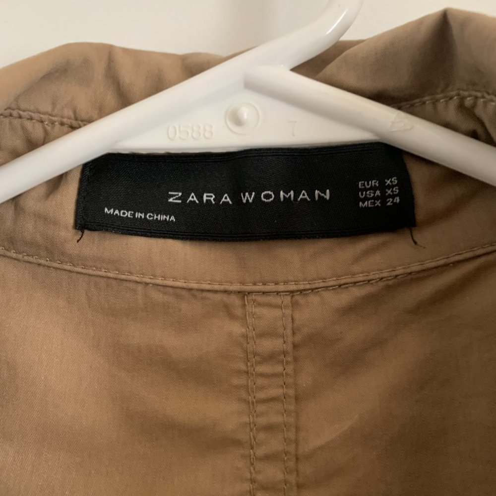 Zara Women's Beige Coat Size xs - Picture 7 of 8